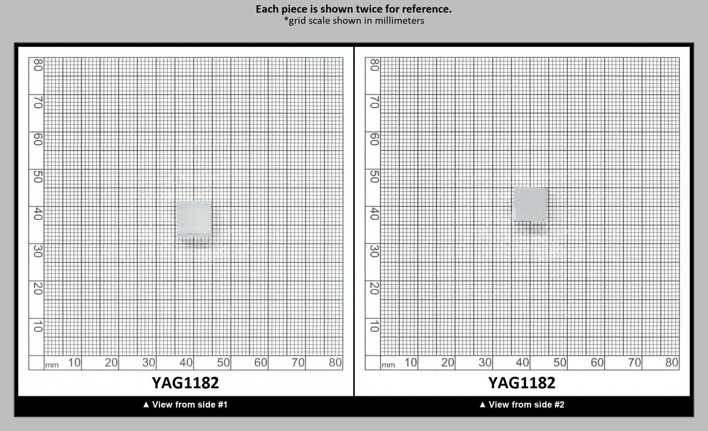 Ice Blue Polycrystalline (Ceramic) YAG - Faceting Rough : YAG1182