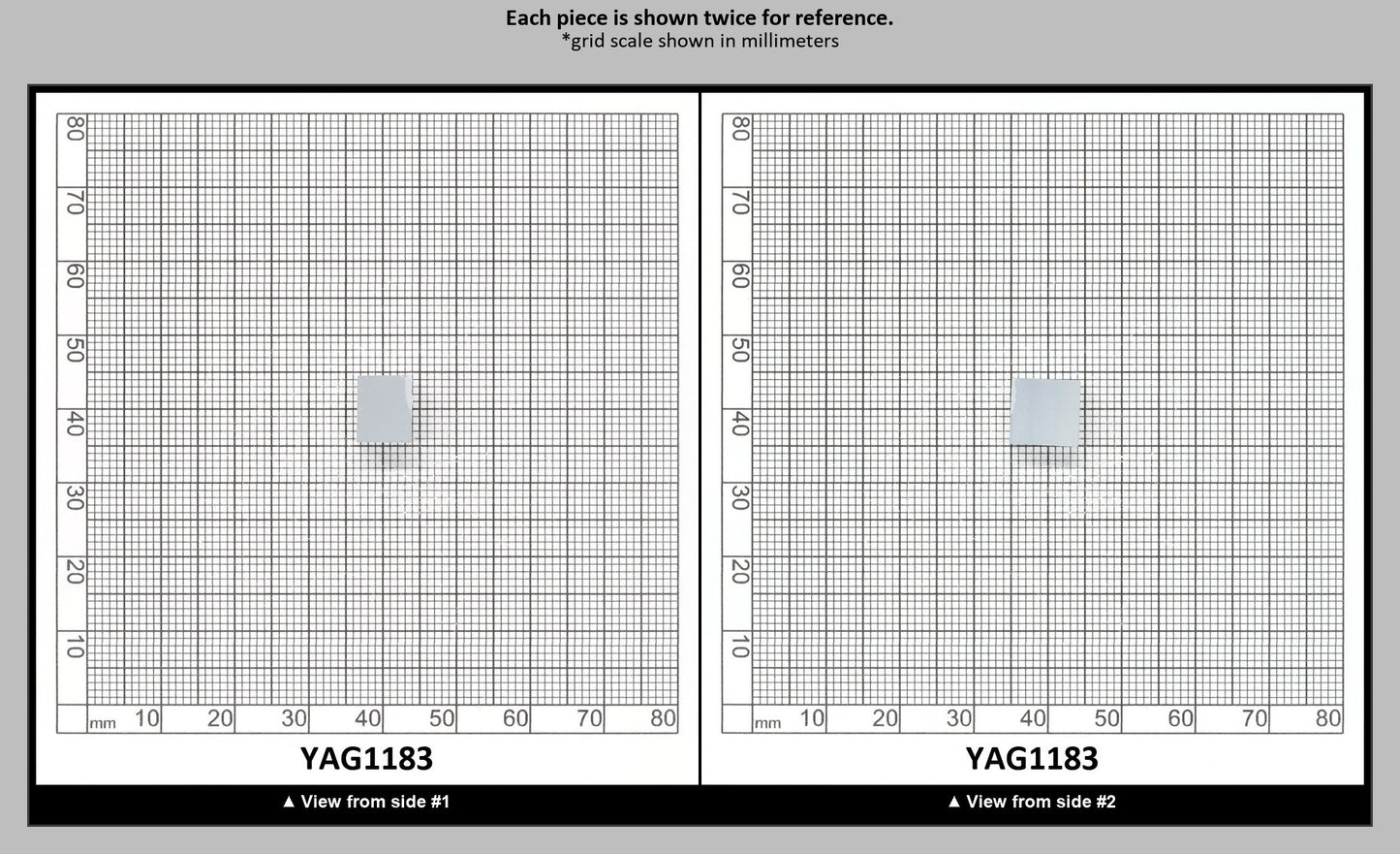 Ice Blue Polycrystalline (Ceramic) YAG - Faceting Rough : YAG1183