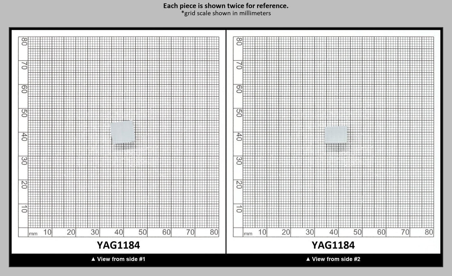 Ice Blue Polycrystalline (Ceramic) YAG - Faceting Rough : YAG1184