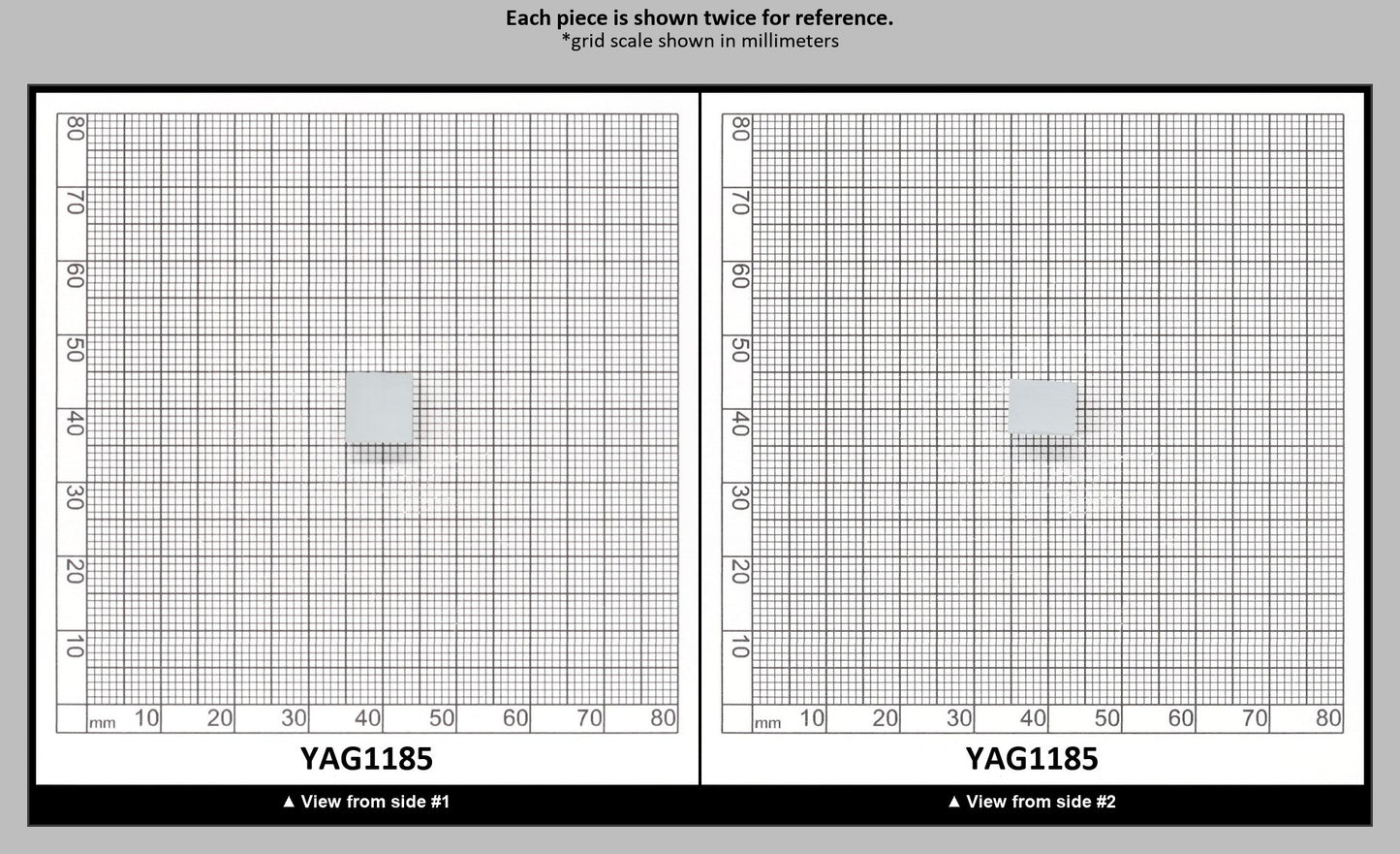 Ice Blue Polycrystalline (Ceramic) YAG - Faceting Rough : YAG1185