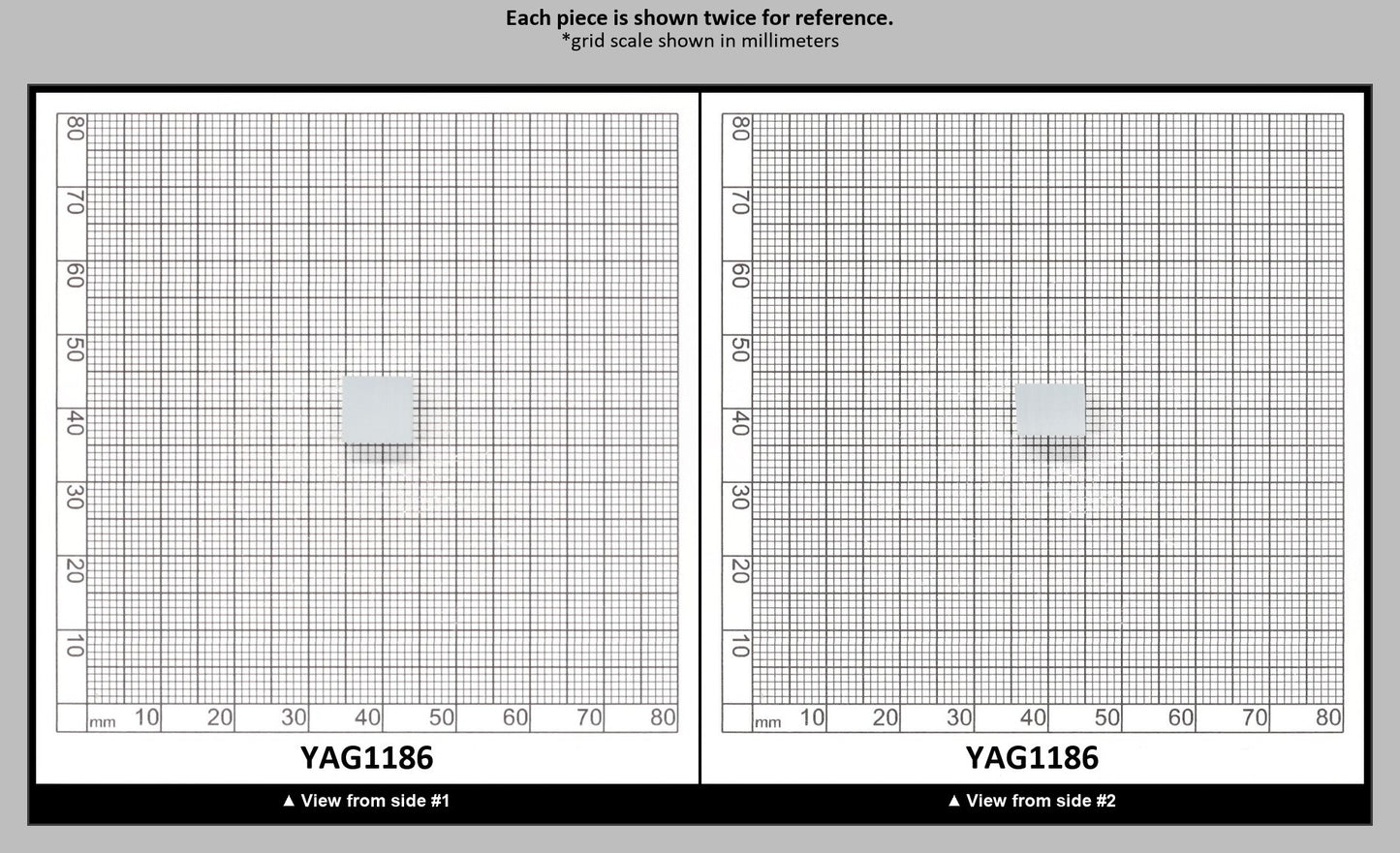 Ice Blue Polycrystalline (Ceramic) YAG - Faceting Rough : YAG1186