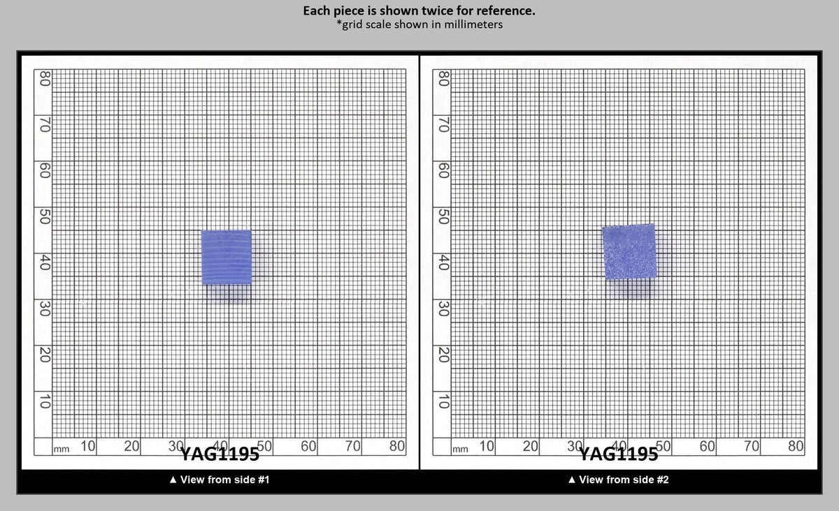 Cobalt Blue Polycrystalline (Ceramic) YAG - Faceting Rough : YAG1195
