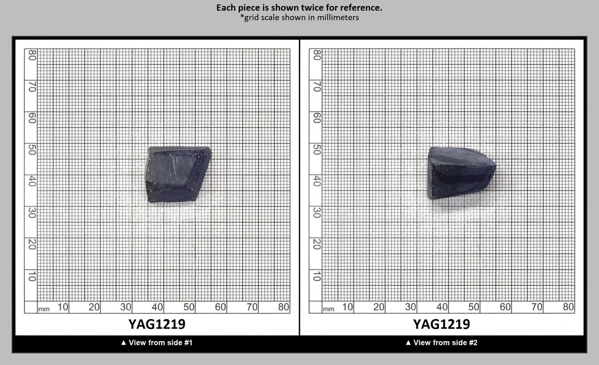 Blue YAG Faceting Rough for Gem Cutting - Various Sizes : YAG1219