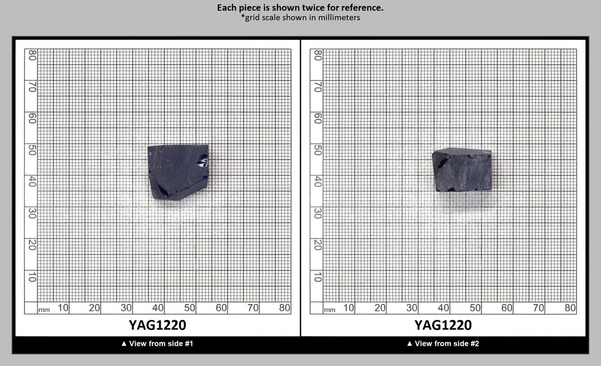 Blue YAG Faceting Rough for Gem Cutting - Various Sizes : YAG1220
