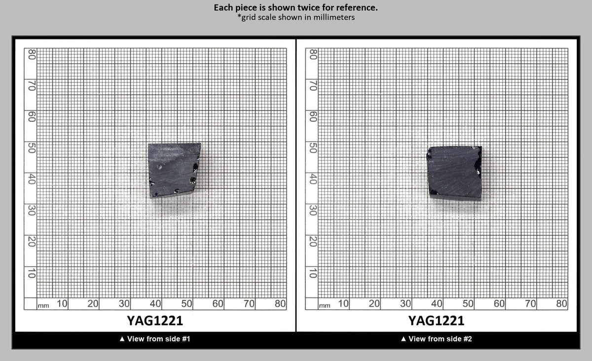 Blue YAG Faceting Rough for Gem Cutting - Various Sizes : YAG1221
