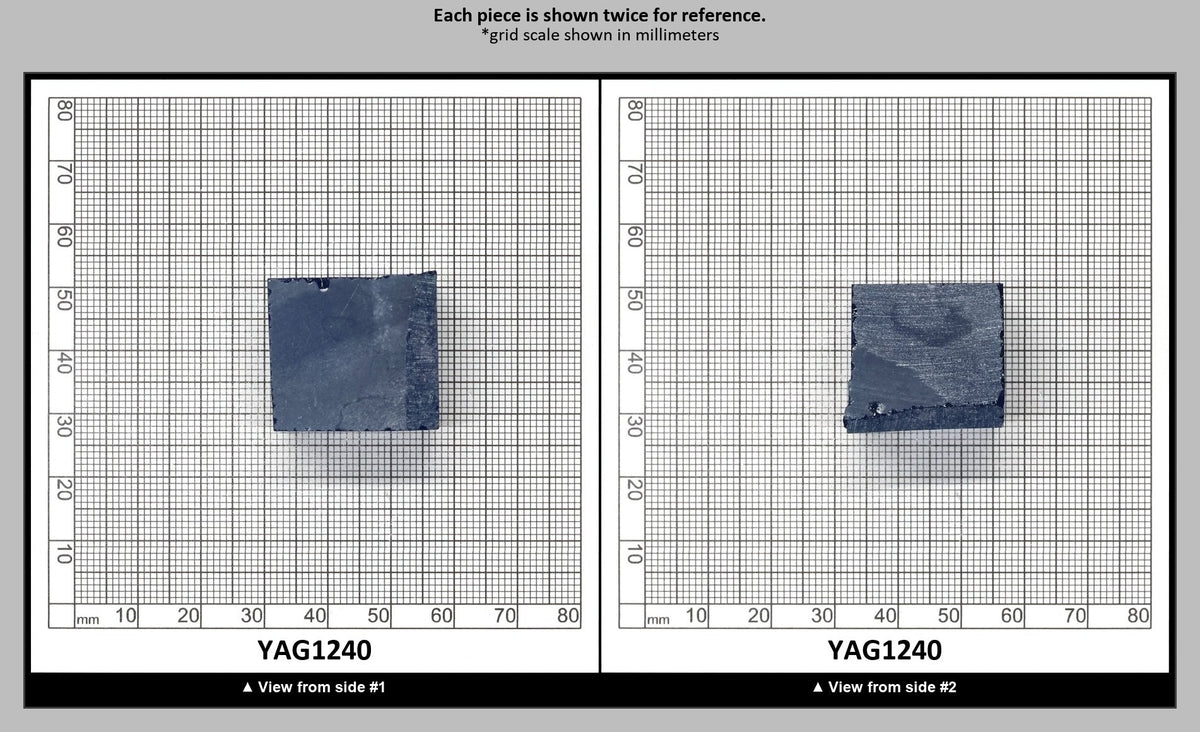 Blue Topaz colored YAG Faceting Rough for Gem Cutting - Various Sizes : YAG1240