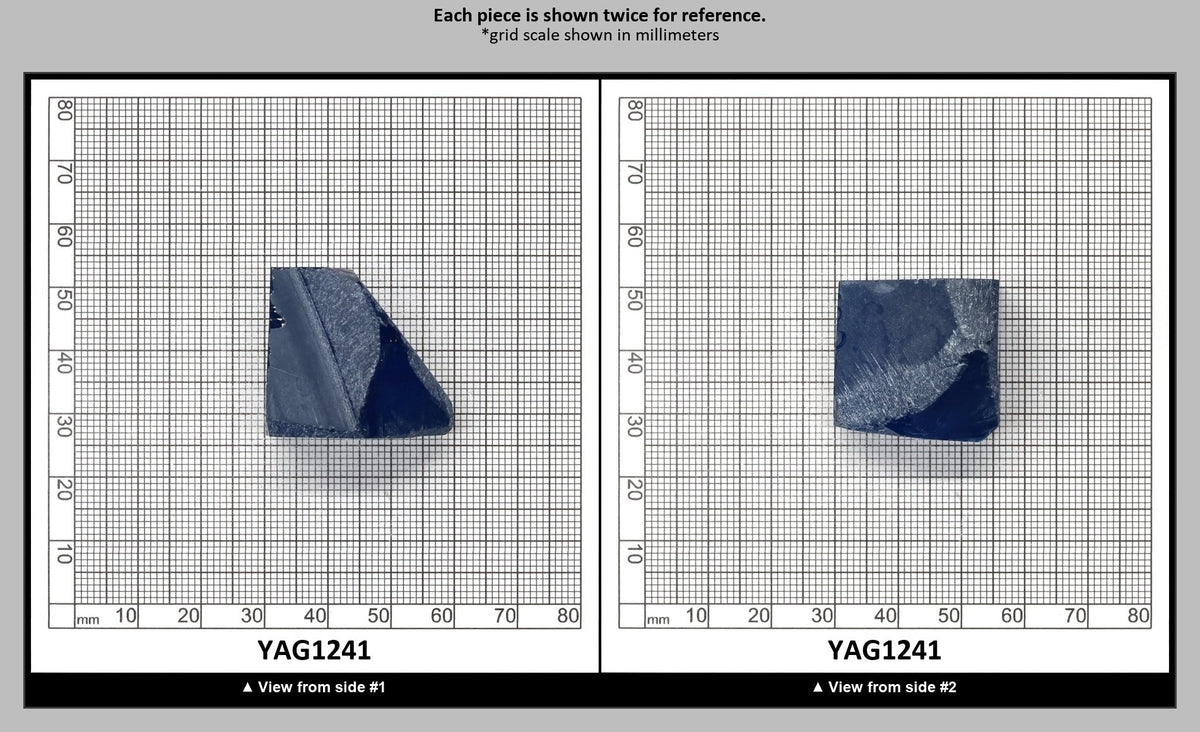 Blue Topaz colored YAG Faceting Rough for Gem Cutting - Various Sizes : YAG1241