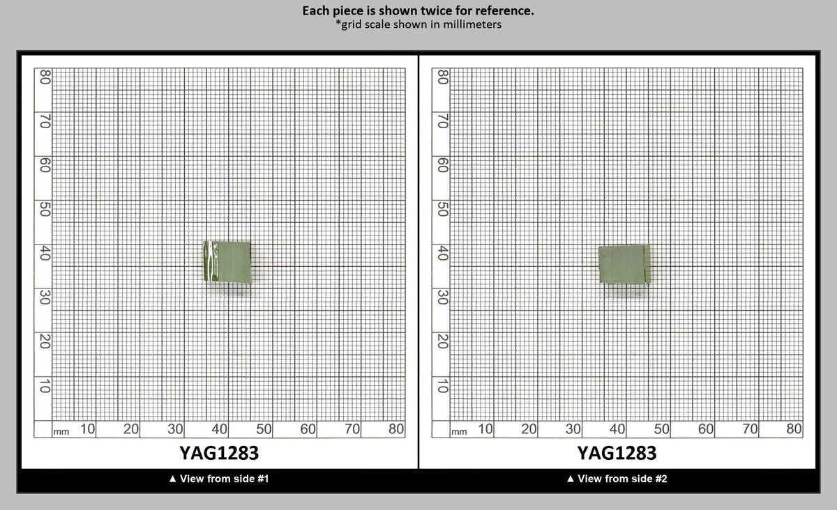 Christmas Garnet YAG Cr3+:YAG Faceting Rough for Gem Cutting - Various Sizes : YAG1283