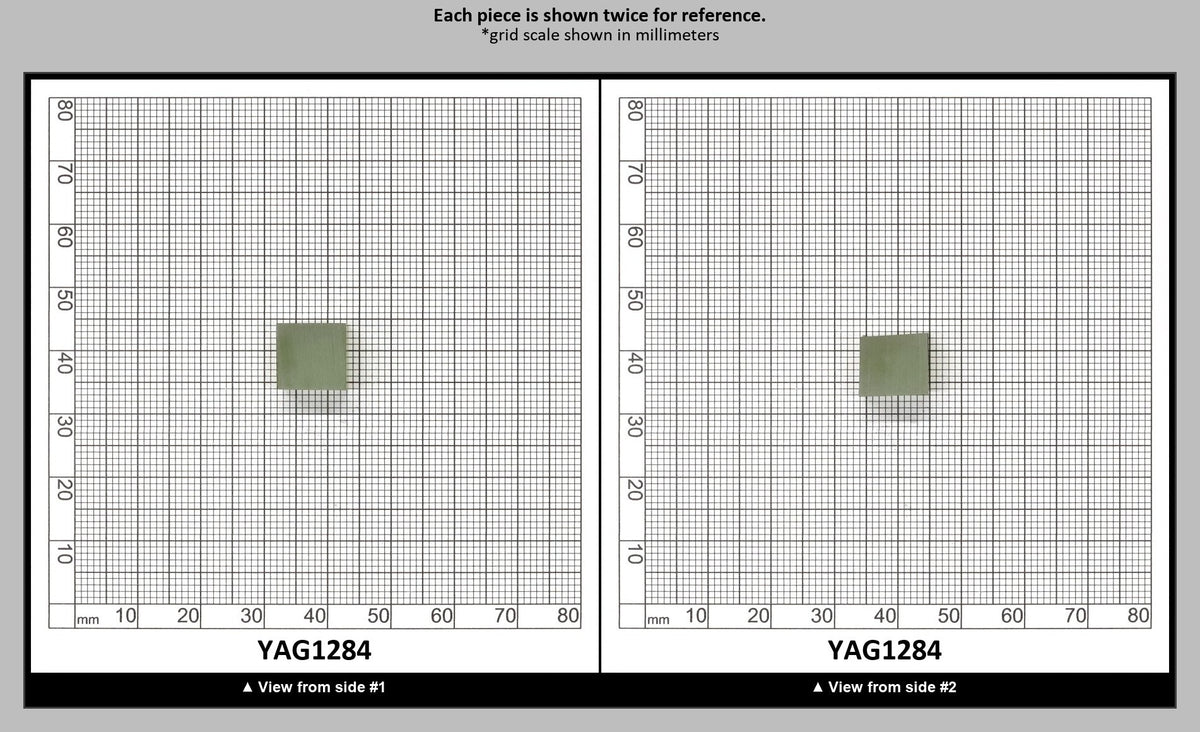 Christmas Garnet YAG Cr3+:YAG Faceting Rough for Gem Cutting - Various Sizes : YAG1284