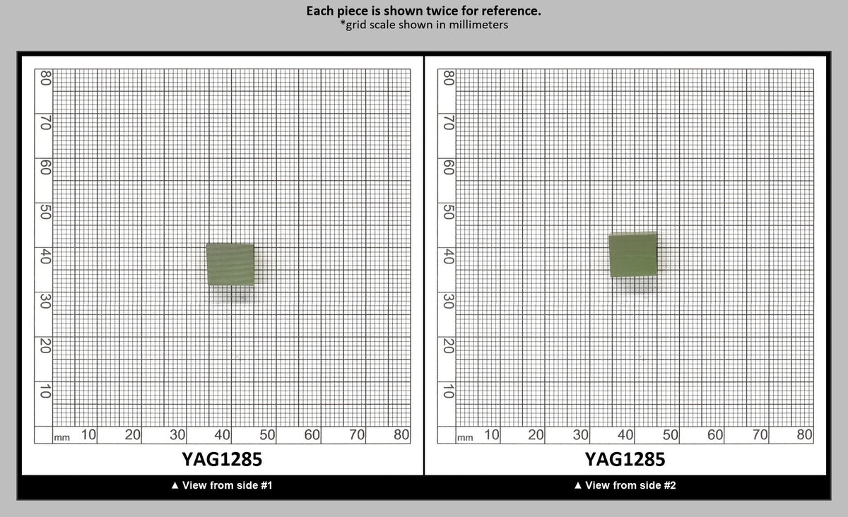 Christmas Garnet YAG Cr3+:YAG Faceting Rough for Gem Cutting - Various Sizes : YAG1285