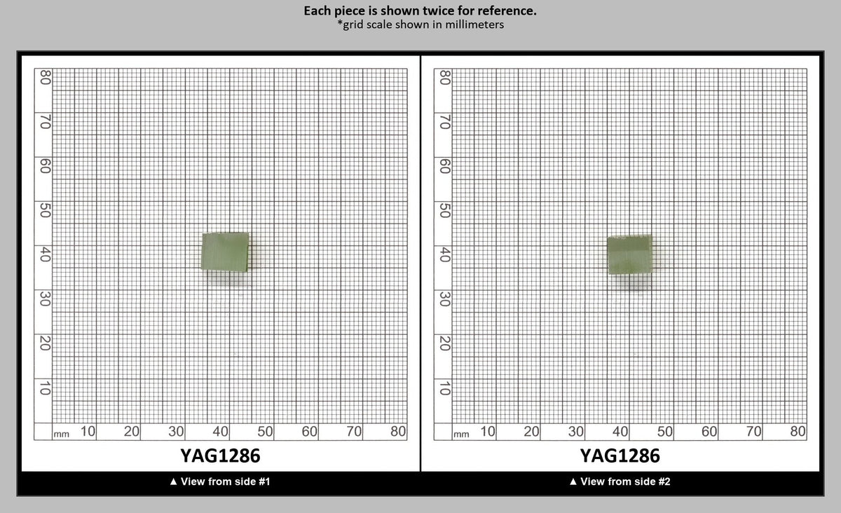 Christmas Garnet YAG Cr3+:YAG Faceting Rough for Gem Cutting - Various Sizes : YAG1286