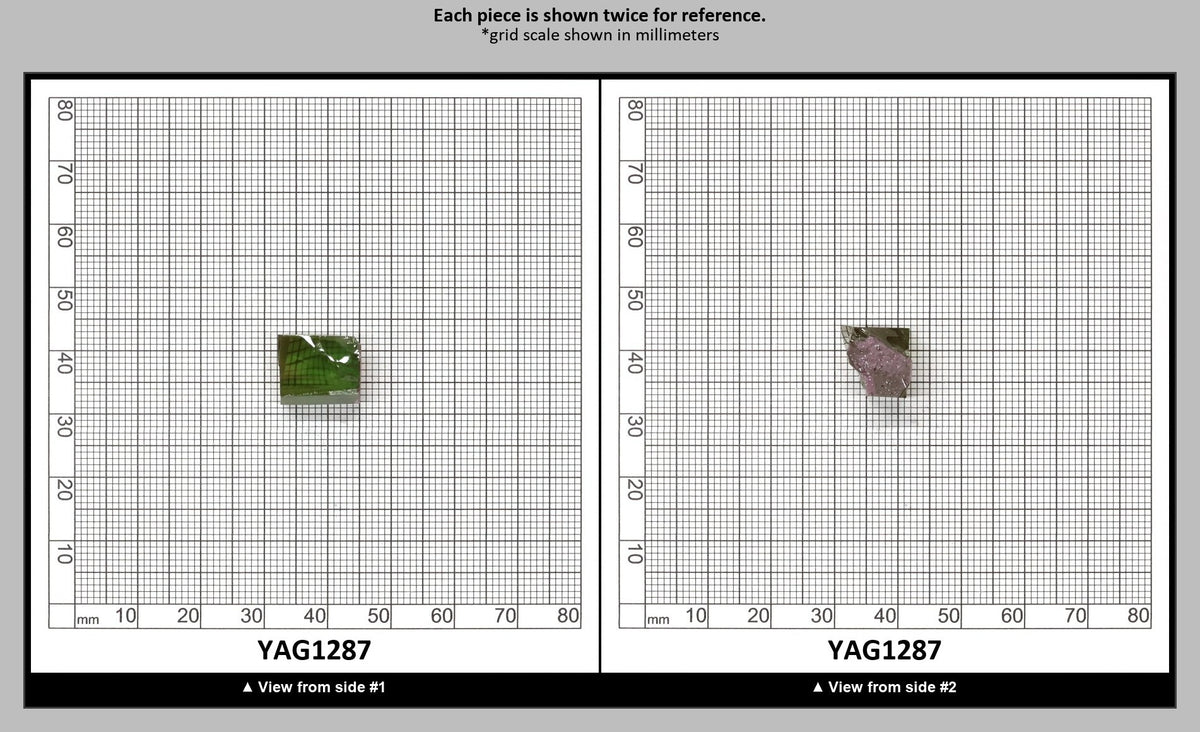 Christmas Garnet YAG Cr3+:YAG Faceting Rough for Gem Cutting - Various Sizes : YAG1287