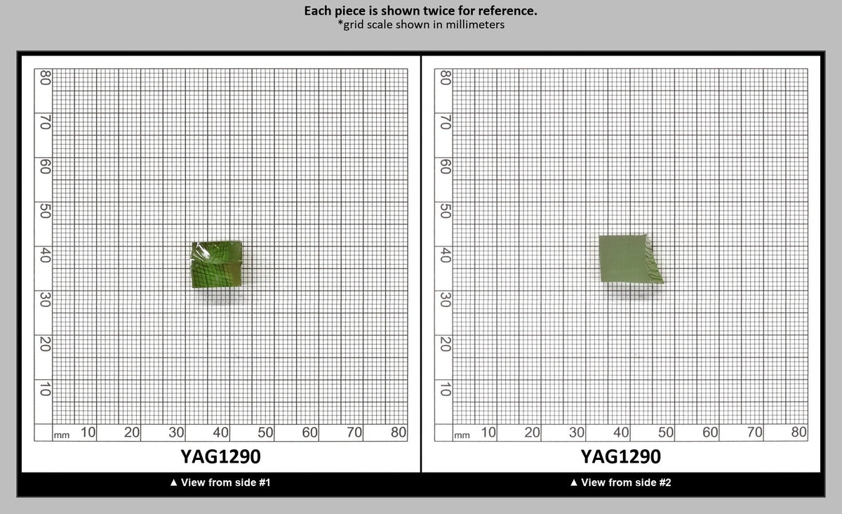 Christmas Garnet YAG Cr3+:YAG Faceting Rough for Gem Cutting - Various Sizes : YAG1290