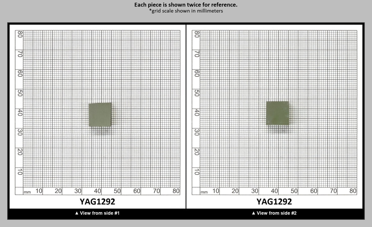 Christmas Garnet YAG Cr3+:YAG Faceting Rough for Gem Cutting - Various Sizes : YAG1292