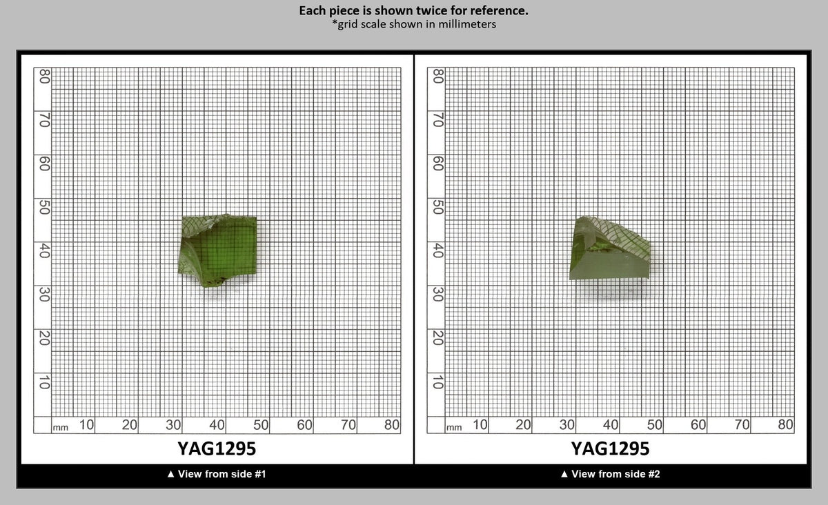 Christmas Garnet YAG Cr3+:YAG Faceting Rough for Gem Cutting - Various Sizes : YAG1295