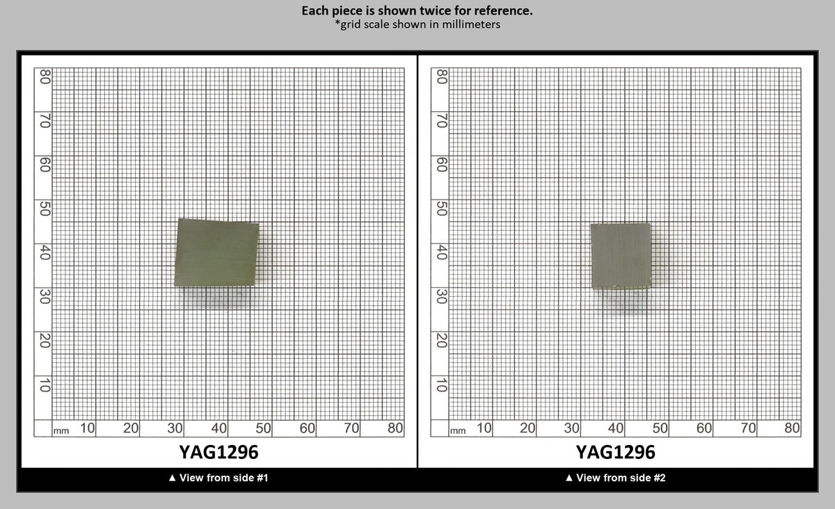Christmas Garnet YAG Cr3+:YAG Faceting Rough for Gem Cutting - Various Sizes : YAG1296
