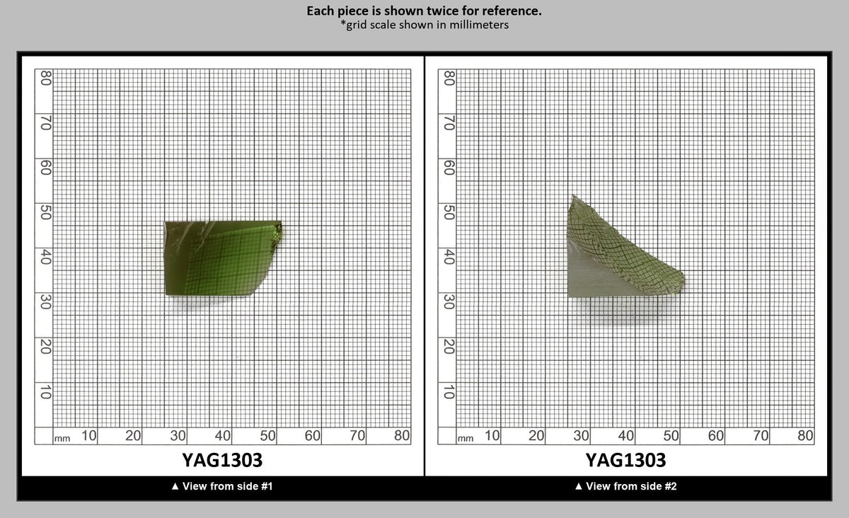 Christmas Garnet YAG Cr3+:YAG Faceting Rough for Gem Cutting - Various Sizes : YAG1303