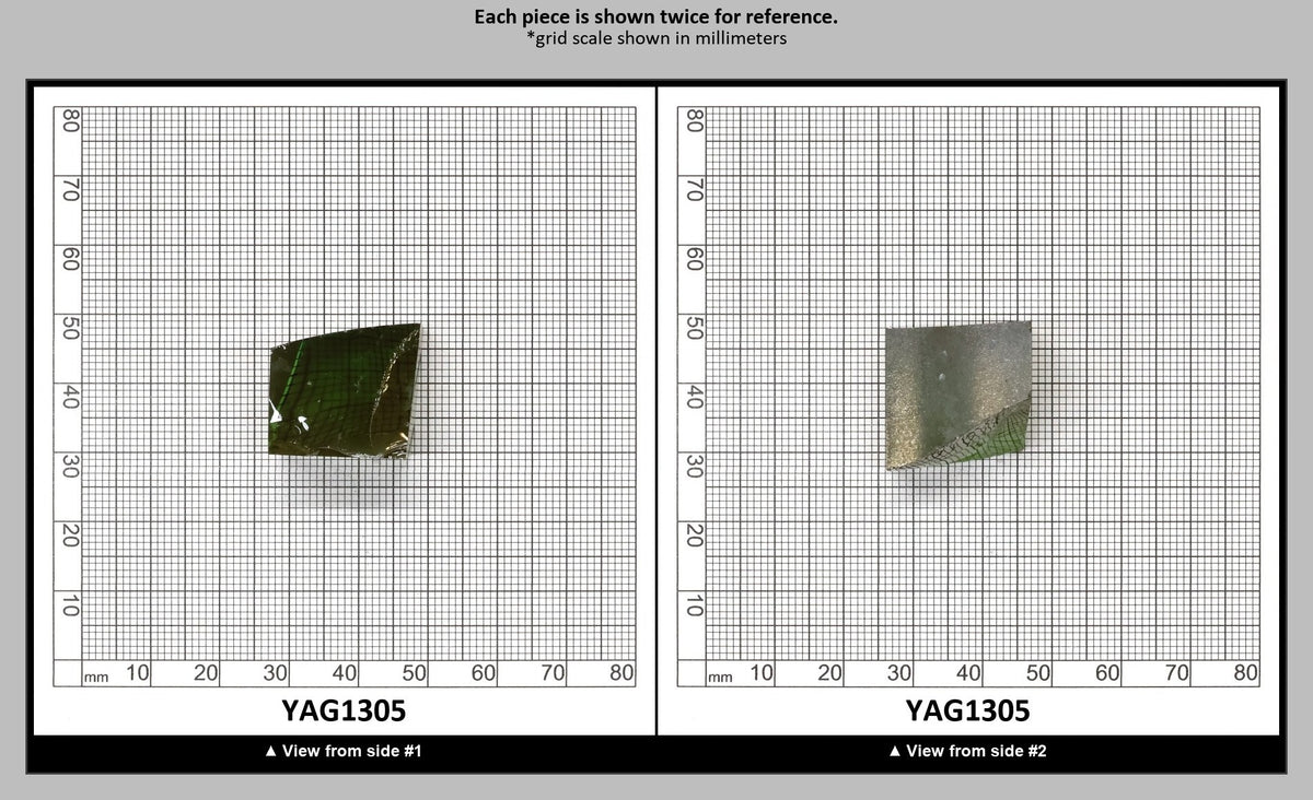 Christmas Garnet YAG Cr3+:YAG Faceting Rough for Gem Cutting - Various Sizes : YAG1305