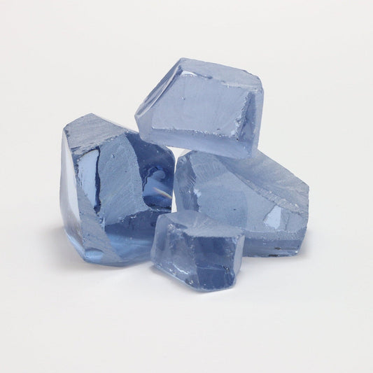 Nanosital Simulated Ice Blue Sapphire Lab Created Faceting Rough for Gem Cutting - #A-144 - Various Sizes : #BEGIN
