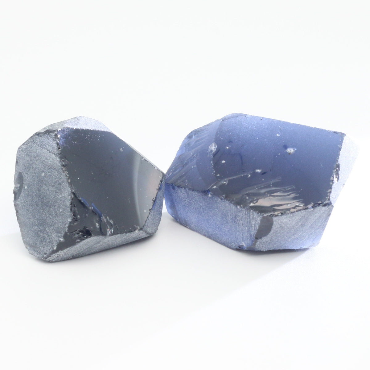 Nanosital Simulated Dark Ocean Grey Lab Created Faceting Rough for Gem Cutting - #A-756 - Various Sizes : #BEGIN