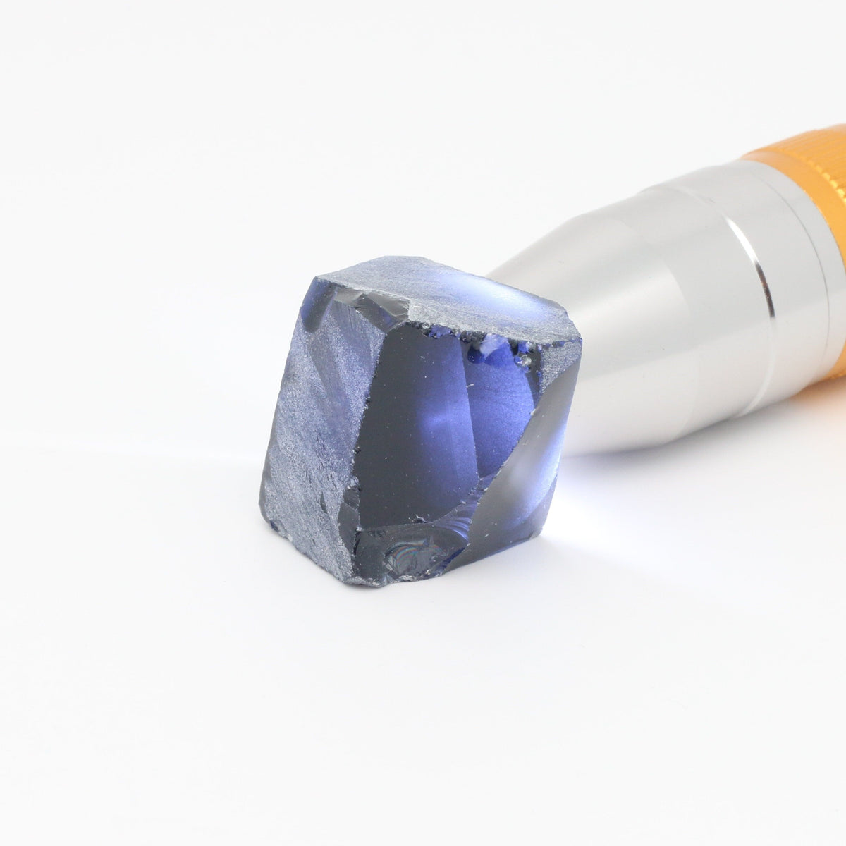 Nanosital Simulated Dark Ocean Grey Lab Created Faceting Rough for Gem Cutting - #A-756 - Various Sizes : #BEGIN