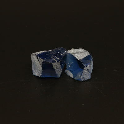 UV Reactive Nanosital #A-8002 Lab Created Faceting Rough for Gem Cutting - Various Sizes : #BEGIN
