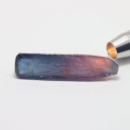 Alexandrite #45 Colored Lab Created Corundum Sapphire Faceting Rough for Gem Cutting - Various Sizes - Split Boule #BEGIN