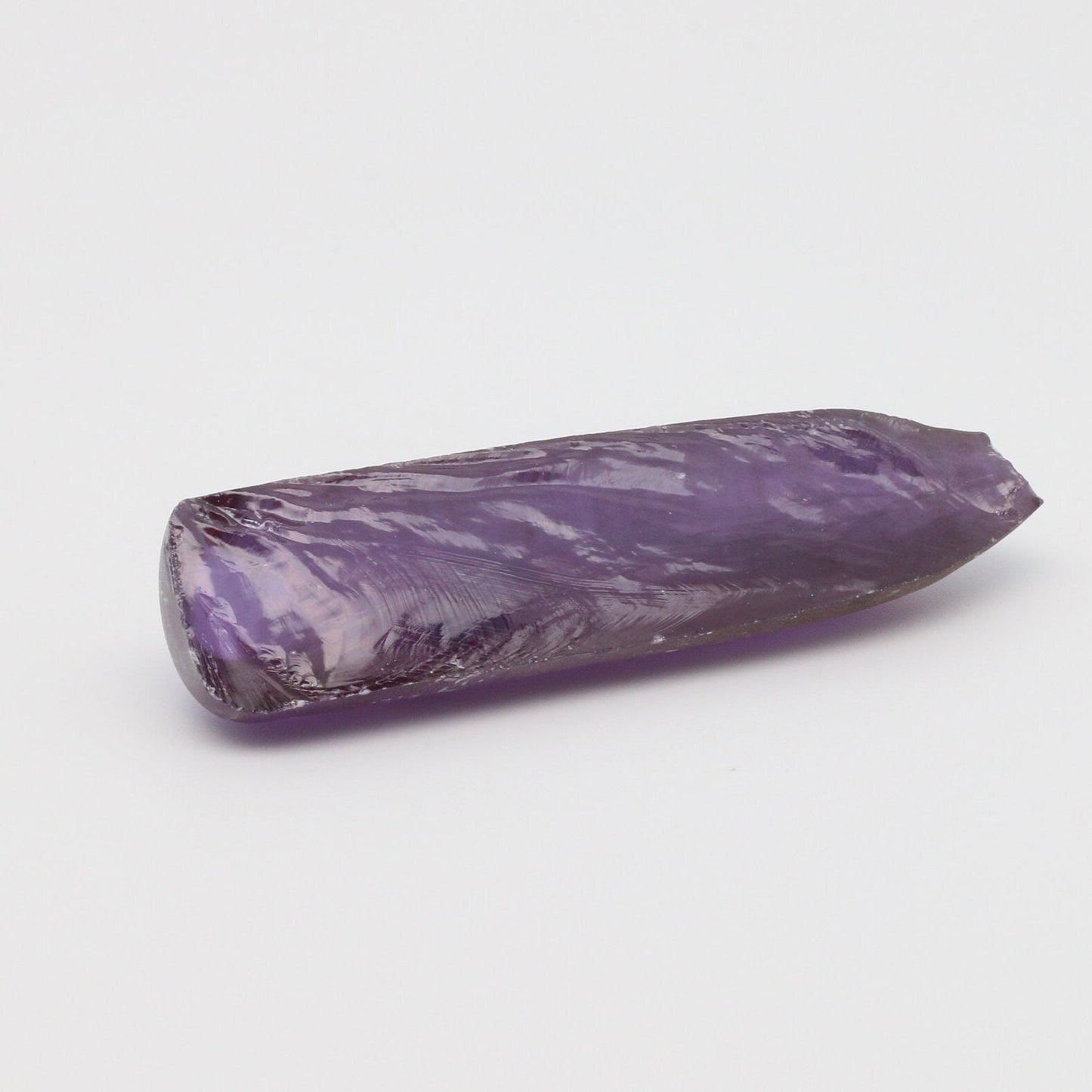 Alexandrite #46 Colored Lab Created Corundum Sapphire Faceting Rough for Gem Cutting - Various Sizes - Split Boule #BEGIN
