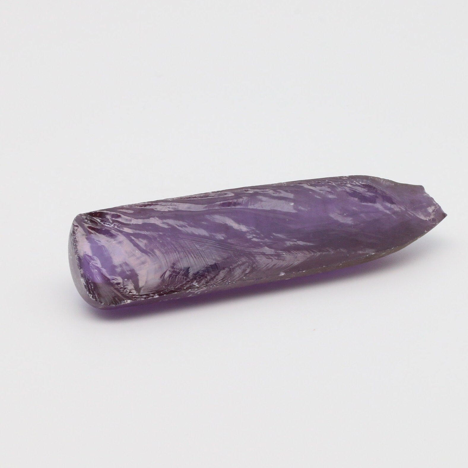 Alexandrite #46 Colored Lab Created Corundum Sapphire Faceting Rough for Gem Cutting - Various Sizes - Split Boule #BEGIN
