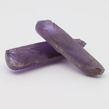 Alexandrite #46 Colored Lab Created Corundum Sapphire Faceting Rough for Gem Cutting - Various Sizes - Split Boule #BEGIN