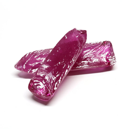 Alexandrite #49 Colored Lab Created Corundum Sapphire Faceting Rough for Gem Cutting - Various Sizes - Split Boule #BEGIN