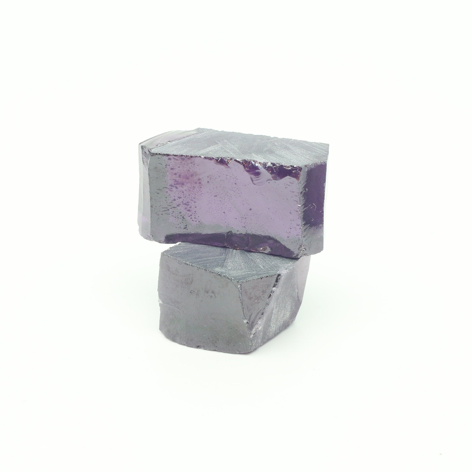 Amethyst Cubic Zirconia Faceting Rough for Gem Cutting - Various Sizes #BEGIN