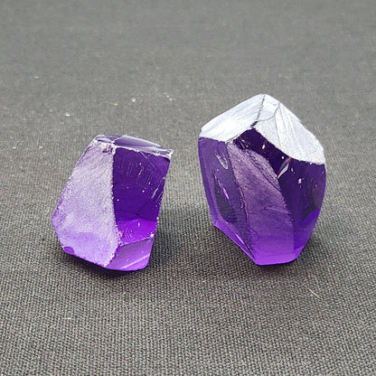 Nanosital Simulated Amethyst  Lab Created Faceting Rough for Gem Cutting - #131 - Various Sizes #BEGIN