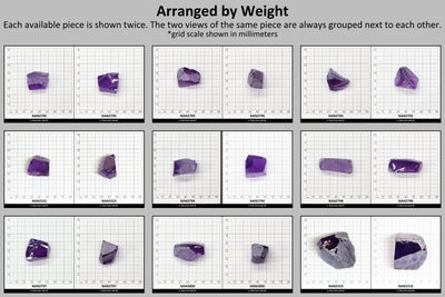 Nanosital Simulated Amethyst  Lab Created Faceting Rough for Gem Cutting - #131 - Various Sizes #BEGIN