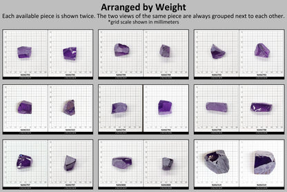 Nanosital Simulated Amethyst  Lab Created Faceting Rough for Gem Cutting - #131 - Various Sizes #BEGIN