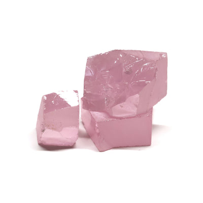 Another Light Pink Cubic Zirconia Faceting Rough for Gem Cutting - Various Sizes #BEGIN