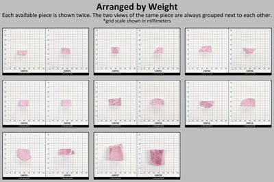 Another Light Pink Cubic Zirconia Faceting Rough for Gem Cutting - Various Sizes #BEGIN
