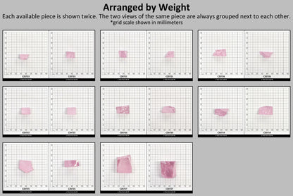 Another Light Pink Cubic Zirconia Faceting Rough for Gem Cutting - Various Sizes #BEGIN