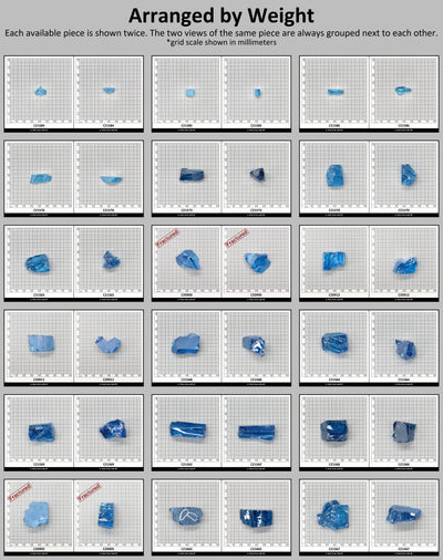 Aqua Blue Cubic Zirconia Faceting Rough for Gem Cutting - Various Sizes : #BEGIN
