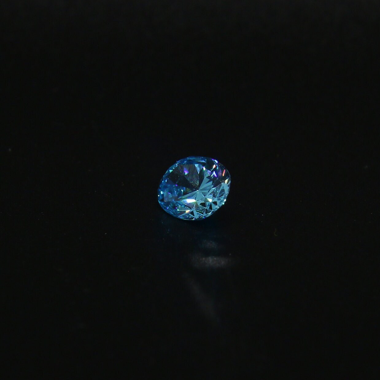 Aqua Blue Cubic Zirconia Faceting Rough for Gem Cutting - Various Sizes : #BEGIN