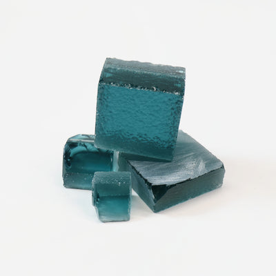 Aquamarine Hydrothermal Synthetic Quartz - Lab Created Faceting Rough : #BEGIN