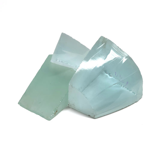 Aquamarine Colored Garnet YAG Faceting Rough #BEGIN