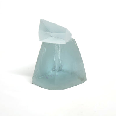 Aquamarine Colored Garnet YAG Faceting Rough #BEGIN