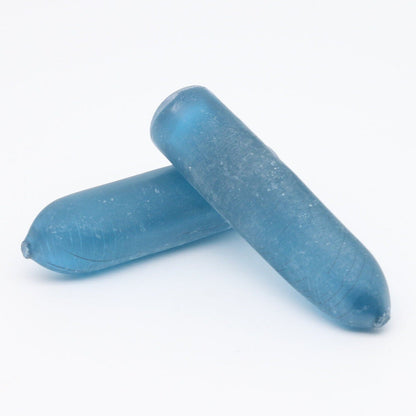 Aquamarine Dark Blue #108-Djeva Lab Created Spinel Faceting Rough for Gem Cutting - Various Sizes #BEGIN