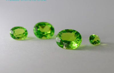 Nanosital Simulated Medium Kryptonite Lab Created Faceting Rough for Gem Cutting - #B-1320 - Various Sizes : #BEGIN