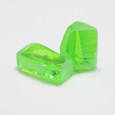 Nanosital Simulated Medium Kryptonite Lab Created Faceting Rough for Gem Cutting - #B-1320 - Various Sizes : #BEGIN