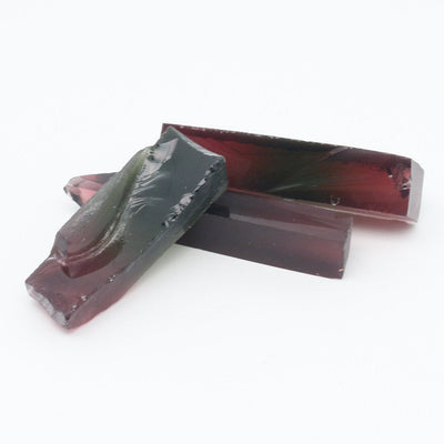 Nanosital Simulated Watermelon Tourmaline (New Style)  Lab Created Faceting Rough for Gem Cutting -Various Sizes : #BEGIN