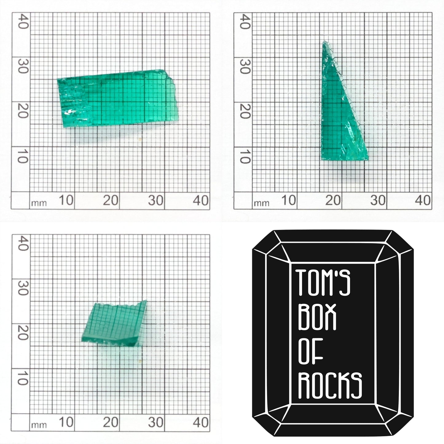 Hydrothermal Colombian Emerald - Grade A - Faceting Rough