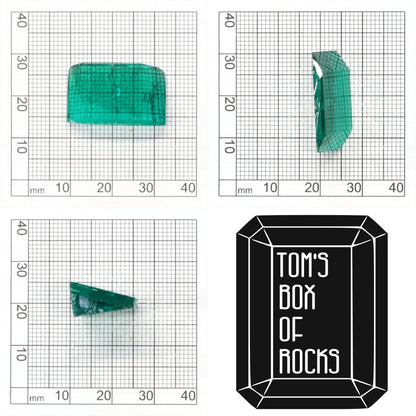 Hydrothermal Colombian Emerald - Grade A - Faceting Rough