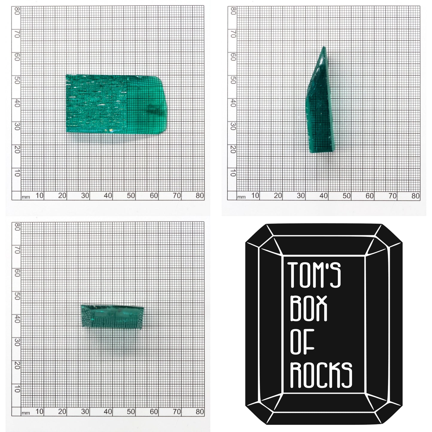 Hydrothermal Colombian Emerald - Grade A - Faceting Rough